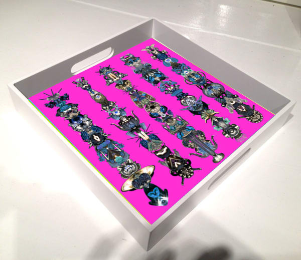 Carlos Betancourt, Le Trays, (trays with artwork images project), 2014-present