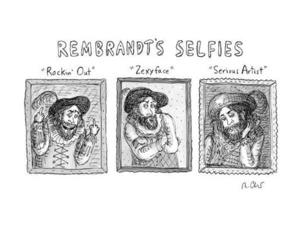 Roz Chast, Rembrandt's Selfies, 2014, June 9