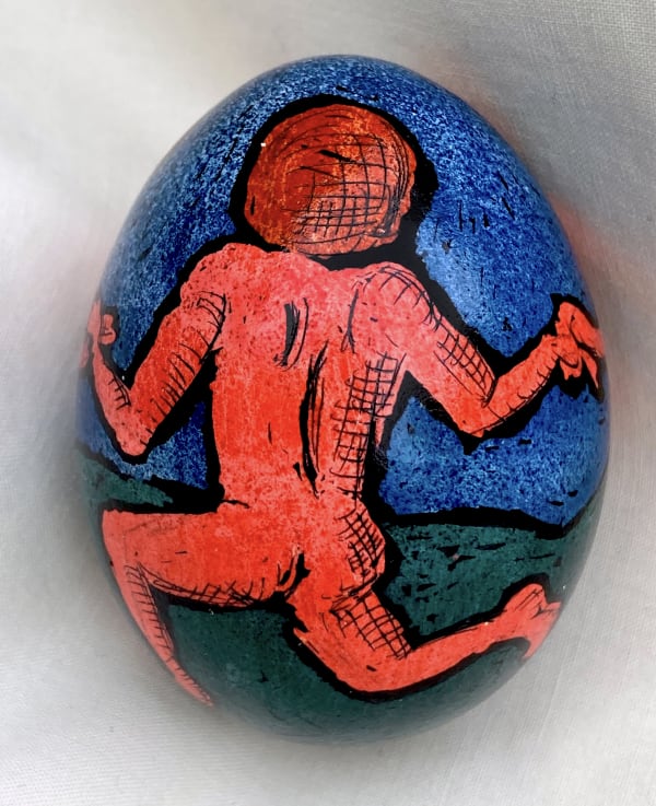 Roz Chast Matisse, 2020 eggshell, dye and polyurethane 2.25 x 1. 625 inches (CHAST 165)