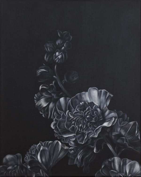 Shelley Reed, Hollyhock I (after van Aelst), 2021