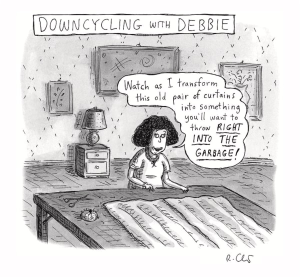 Roz Chast The Abominable Snow-Woman, Dec. 23, 2019 ink on paper 7 x 7 inches (image) 11 x 8.5 inches (sheet) (CHAST 113)