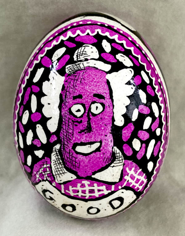 Roz Chast Good n Plenty, 2020 eggshell, dye and polyurethane 2.25 x 1. 625 inches (CHAST 21)