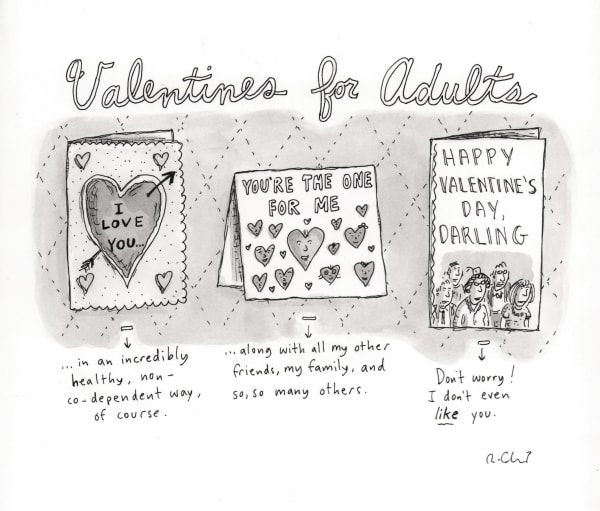 Roz Chast, Valentine's for Adults, 2015, Feb. 9