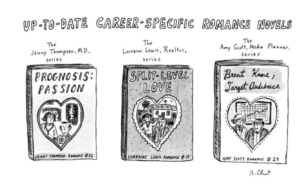 Roz Chast, Up to Date Career-Specific Romance Novels, 1990, Jul. 16