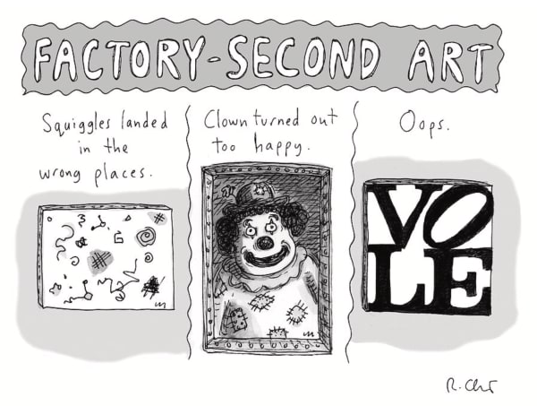 Roz Chast, Factory-Second Art, 2017, Nov. 6