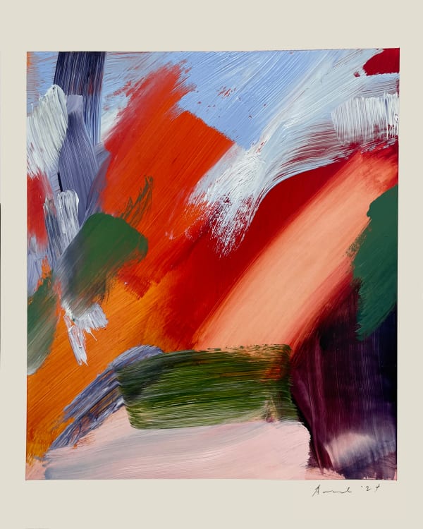 Elise Ansel, oil study III for Cornbury, 2024