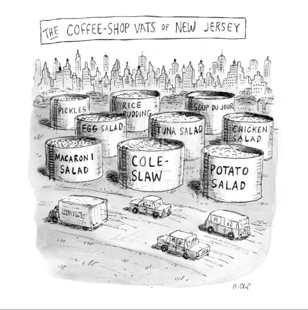 Roz Chast, The Coffee Shop Vats of New Jersey, 2008, Nov. 24
