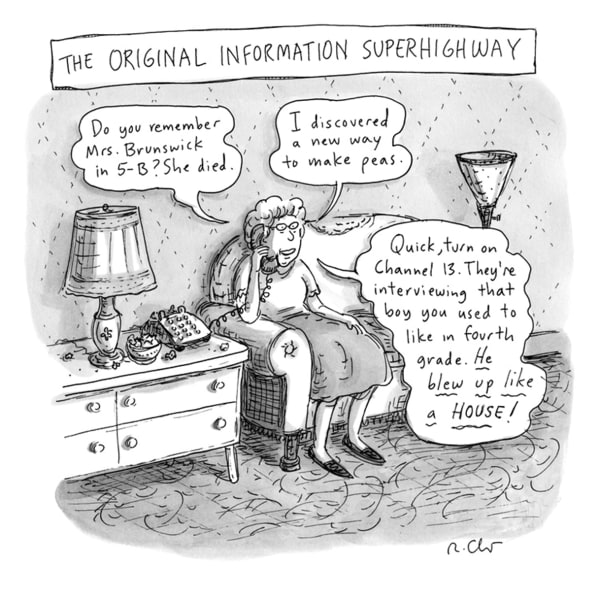 Roz Chast, The Original Information Superhighway, 2010, Jun. 7
