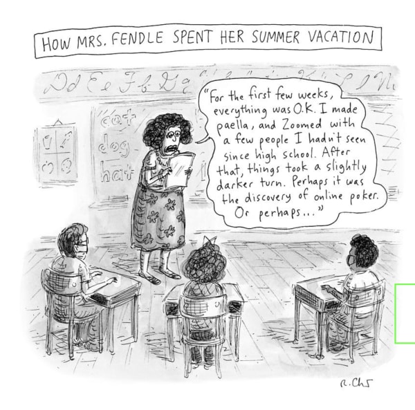 Roz Chast, How Mrs. Fendle Spent her Summer Vacation, 2020, Sep. 28