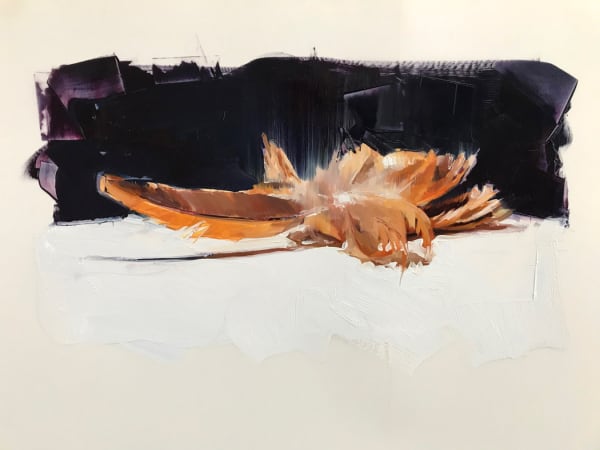 Emily Eveleth Notes from the Field, Examined, 2021 oil and colored pencil on Mylar 14 x 23 inches (image) 21 x 30 inches (sheet) (EVELETH 7)