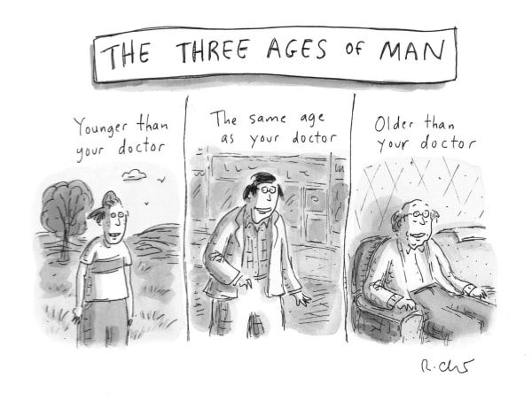 Roz Chast, The Three Ages of Man, 2012, May 27