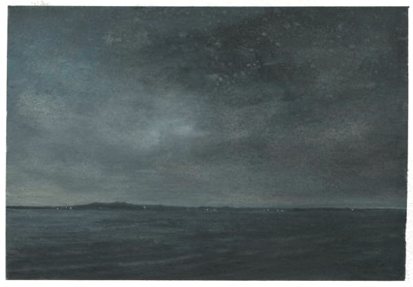 Dozier Bell Mainland, 2020 watercolor on paper 4.4 x 6.5 inches (BELL 30)