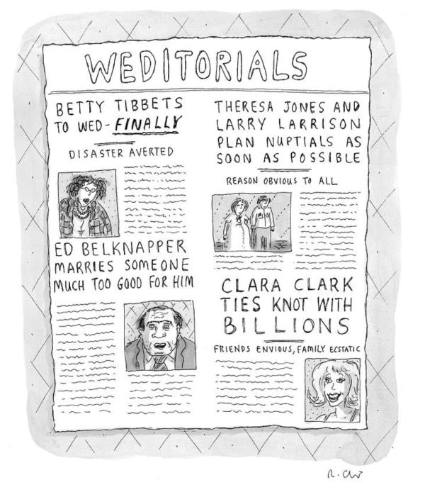 Roz Chast, Weditorials, 1998, Mar. 27