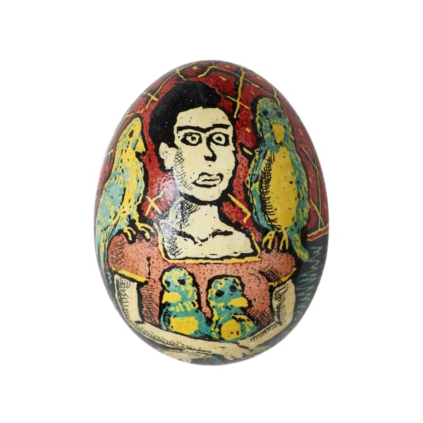 Roz Chast, Frida Kahlo and Birds (Egg #88), 2010-13