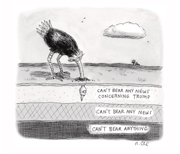 Roz Chast Can't Bear Any News, Dec. 9, 2019 ink on paper 11 x 8 inches (sheet) (CHAST 108)