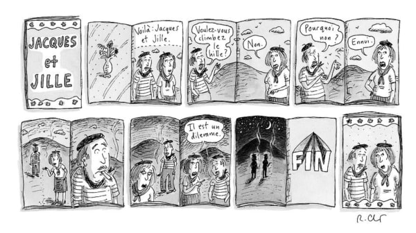 Roz Chast Jacques et Jille, Jan. 23, 2017 ink on paper 5 x 9.5 inches (image) 8.25 x 11 inches (sheet) (CHAST 174)