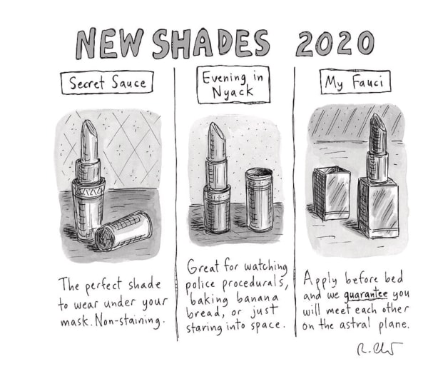 Roz Chast New Shades, 2020, Dec. 28 ink on paper 11 x 8.5 inches (sheet) (CHAST 302)