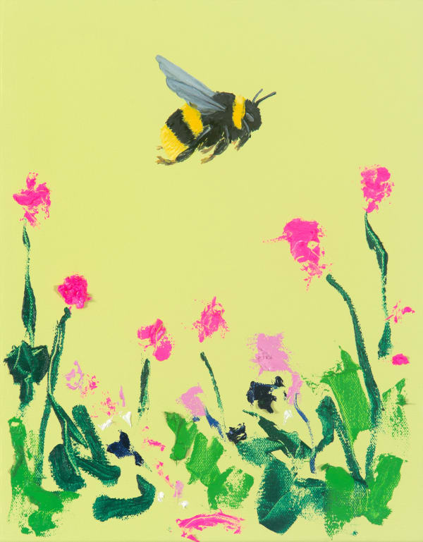 Adam Umbach, Bee Scene No. 4 (Light Yellow), 2025