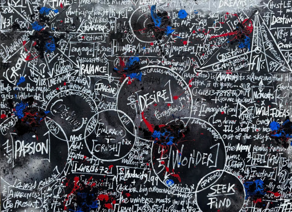 “Walk the line" , painting by Brendan Murphy artist from the United States. Available at Carousel Fine Art Atlanta.