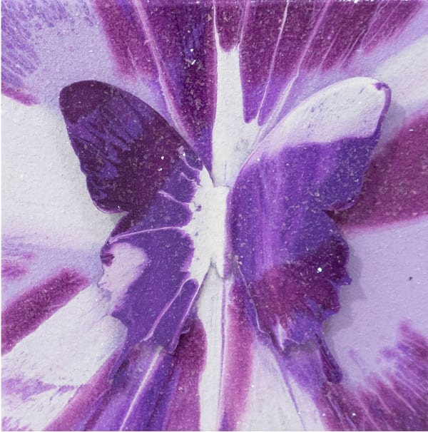 “M97”, mixed media artwork by Punk Me Tender artist from France, based in LA. Available at Carousel Fine Art Atlanta.