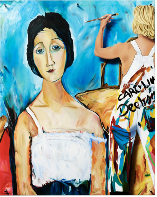 Caroline Dechamby, Hommage a Modigliani, 2015