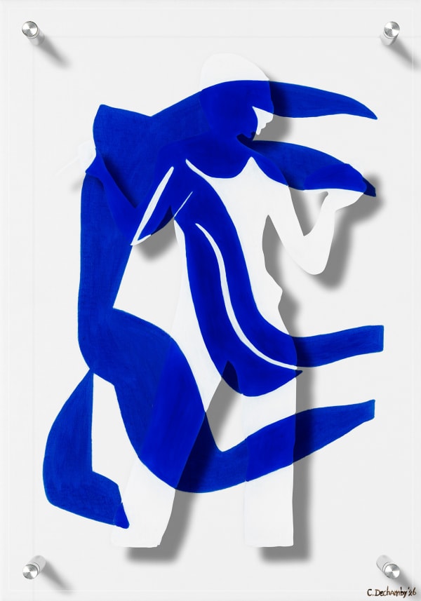 “The Dance” , painting by Caroline Dechamby artist from Holland, based in Switzerland. Available at Carousel Fine Art Palm Beach.