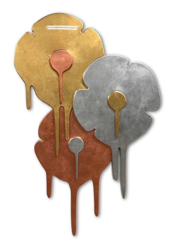 “3 Flowers", painting by Hamilton Aguiar artist from the Brazil, resides in The United States. Available at Carousel Fine Art Chicago.