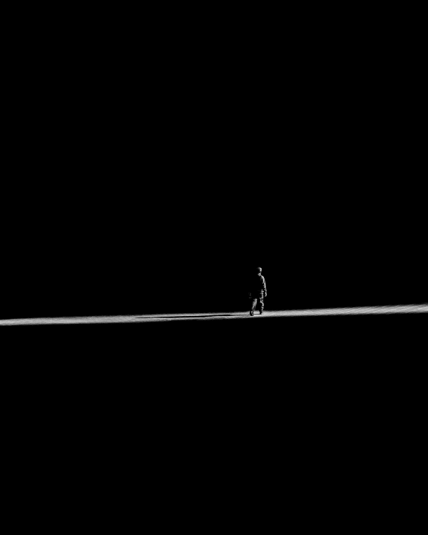 “Some kind of night into your darkness", photograph by American artist Jason M. Peterson. Available at Carousel Fine Art.