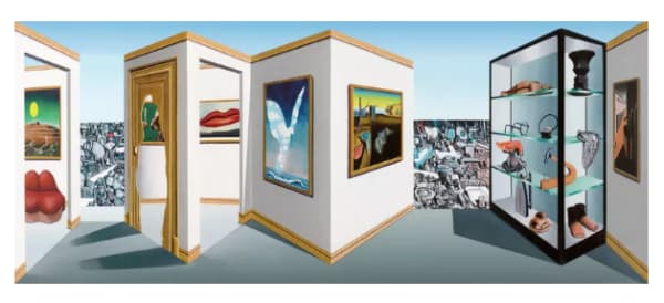 “Surreal” is a mind-bending technique that merges painting and sculpture artwork by British artist Patrick Hugues. Available at Carousel Fine Art, Atlanta.