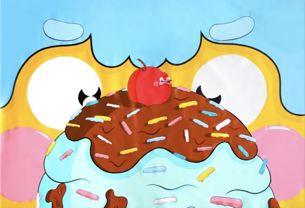 “Sprinkles", painting by British artist Mr. Callaby. Available at Carousel Fine Art in Miami.