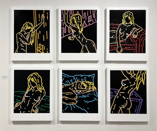 “Kissed By The Sun Polaroid Series”, painting by Chance Cooper artist from United States, based in LA. Available at Carousel Fine Art Miami.