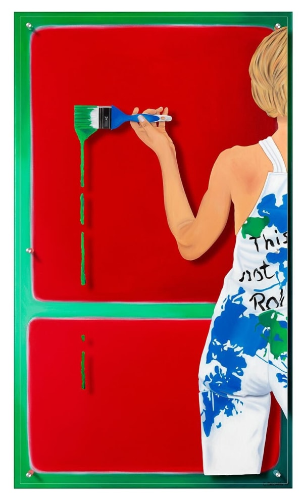 Caroline Dechamby, This Is Not A Rothko - Rouge/Vert, 2024