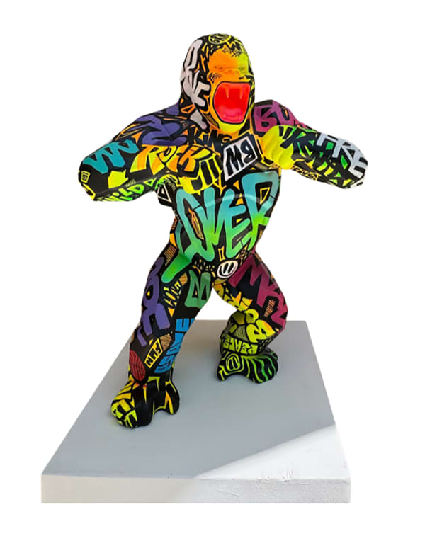 “Wild Kong - Tag Mat”, sculpture by Richar