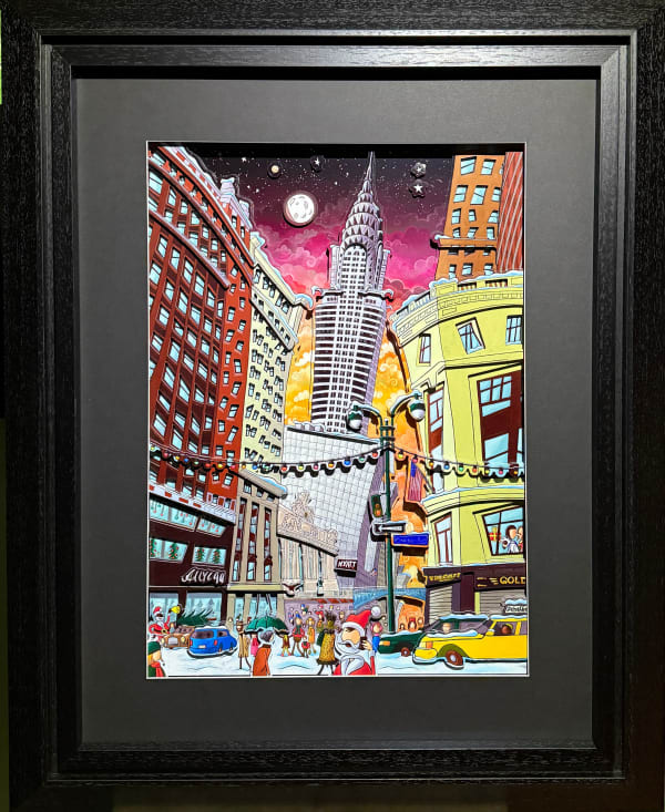 “Hello father christmas” , painting by Alain Godon artist from France. Available at Carousel Fine Art Miami.