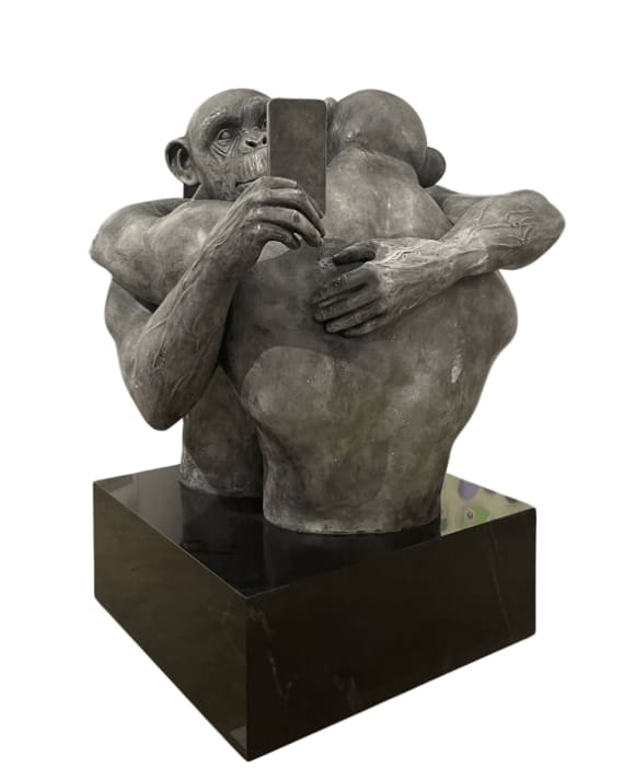 “Saudades”, sculpture by Beto Gatti artist from Brazil. Available at Carousel Fine Art Atlanta.