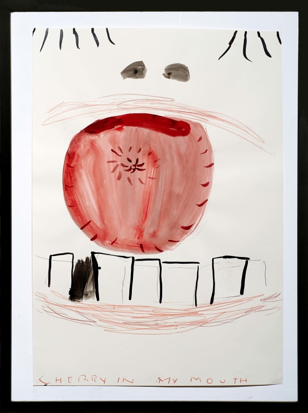 Rose Wylie, Cherry in my Mouth, 2013