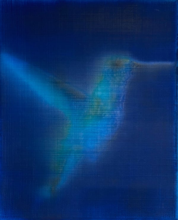 Deep Blue Hummingbird, 2020