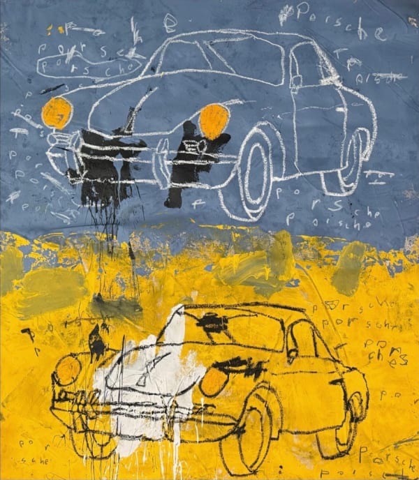 Yellow Porsche, Blue Porsche