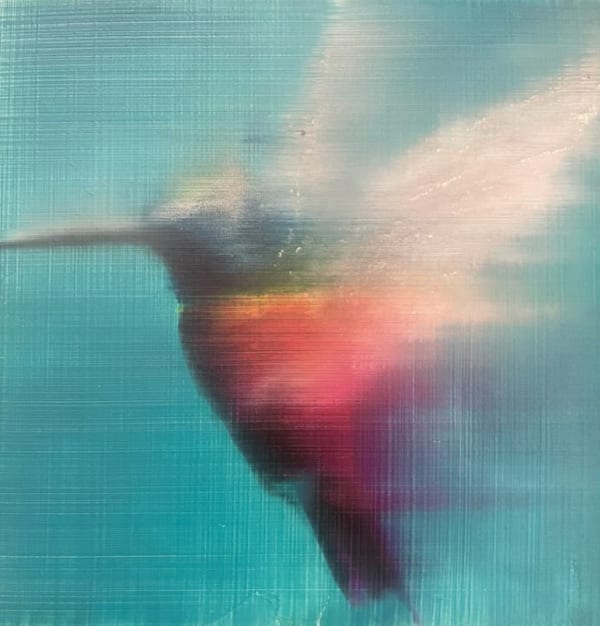 Turquoise Orange Hummingbird, 2021