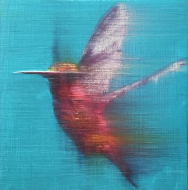Turquoise Red Hummingbird, 2020