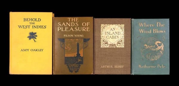 Nina Katchadourian, Behold the West Indies from the series Once Upon a Time in Delaware/In Quest of the Perfect Book, 2012 ("Sorted Books" project, 1993-ongoing), 2012