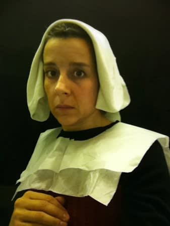 Nina Katchadourian, Lavatory Self-Portrait in the Flemish Style #4 ("Seat Assignment" project, 2010--ongoing), 2011
