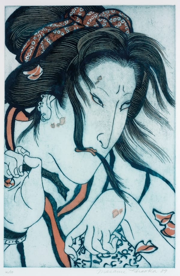 Masami Teraoka, AIDS Ghost/Geisha, 1989