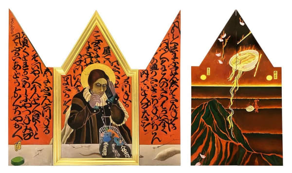 Masami Teraoka, Pussy Riot Kubie Series/Putin Me On, 2022