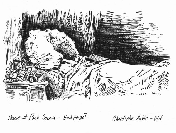 Sandow Birk, Christopher Robin in Bed, 2023