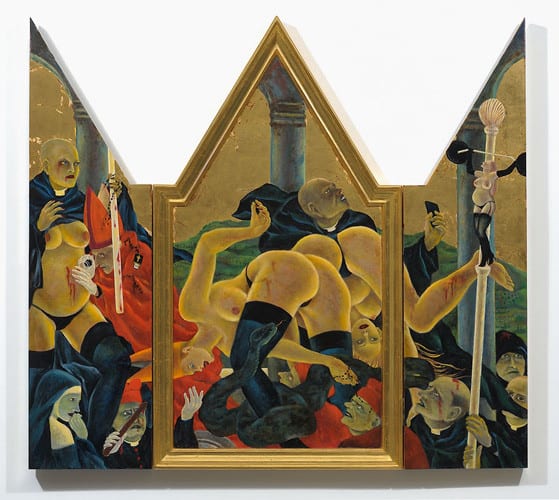 Masami Teraoka, The Cloisters/Pilgrim, 2010