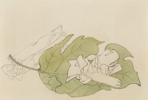 Masami Teraoka, Study for Tampon Series/Fig and Tampon, 1980