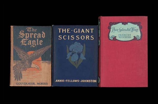 Nina Katchadourian, The Spread Eagle from the series Once Upon a Time in Delaware/In Quest of the Perfect Book, 2012 ("Sorted Books" project, 1993-ongoing), 2012