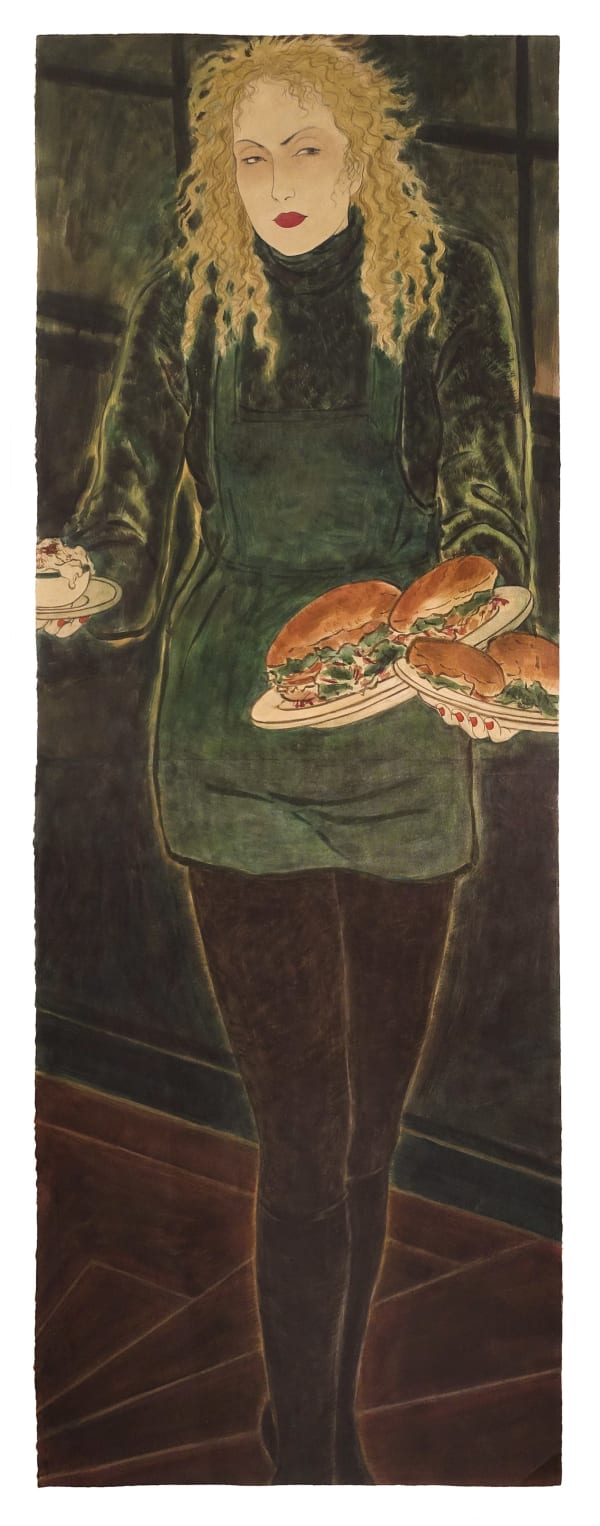 Masami Teraoka, New York Restaurant Series/La Boulangerie, 1992