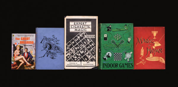 Nina Katchadourian, The Great Balsamo, from the series What I Know About Magic ("Sorted Books" project, 1993 and ongoing), 2022